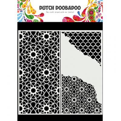 Dutch DooBaDoo Mask Art Stencil - Slimline Cracked Patterns